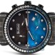 Joe Rodeo Black PVD 4.30 ct Blue Diamond Mens Watch JCL114