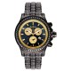 Joe Rodeo Gold Tone 26.70 ct Diamond Black PVD Watch JMP23