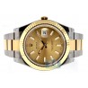 116333CSO Rolex Datejust II Steel Yellow Gold Champagne Dial 41 Watch