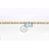 Solid 14K Yellow Gold Figaro Diamond Cut Link Mens Chain 7 mm