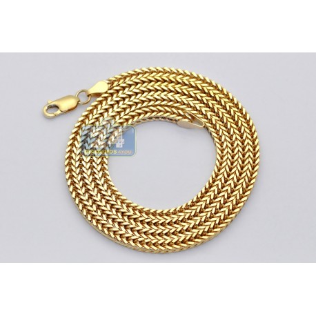 Mens gold foxtail chain Clearance