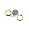 10K Yellow Gold Womens Small Round Hoop Earrings 3 mm 1 inch