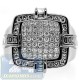 Black PVD 14K Gold 2.05 ct Diamond Mens Square Ring
