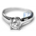 14K White Gold 1 ct Diamond Solitaire Womens Engagement Ring