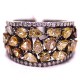 Black 14K Gold 3.91 ct Fancy Yellow Diamond Womens Ring