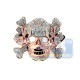 14K Rose Gold 1.70 ct Diamond Mens Skull Head Ring