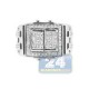 14K White Gold 1.33 ct Princess Round Cut Diamond Mens Ring