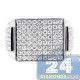 14K White Gold 2.41 ct Diamond Rectangle Shape Mens Ring