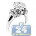 14K White Gold 1.70 ct Diamond Womens Engagement Ring