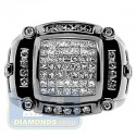 Black PVD 14K Gold 1.42 ct Princess Cut Diamond Mens Ring