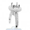 18K Gold 1.14 ct Diamond Semi Mount Engagement Ring Setting