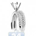 18K Gold 1.45 ct Diamond Engagement Wedding Ring Womens Set