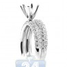 18K Gold 1.45 ct Diamond Engagement Wedding Rings Womens Set
