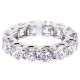 18K White Gold 7.00 ct Diamond Womens Eternity Band Ring