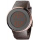 Gucci I-Gucci Digital Brown Rubber Mens Watch YA114209