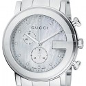 Gucci G-Chrono Diamond Pearl Steel Mens Watch YA101351