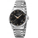 Gucci G-Timeless Automatic Steel Black Dial Mens Watch YA126420