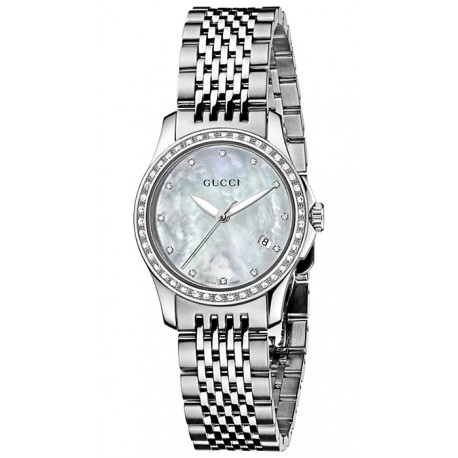 gucci women's stainless steel bracelet watch