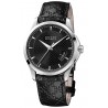 Gucci G-Timeless Automatic Black Leather Mens Watch YA126413