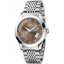 Gucci G-Timeless Automatic Steel Brown Mens Watch YA126412