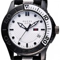 Gucci G-Timeless Sport Black PVD Web Nylon Mens Watch YA126243