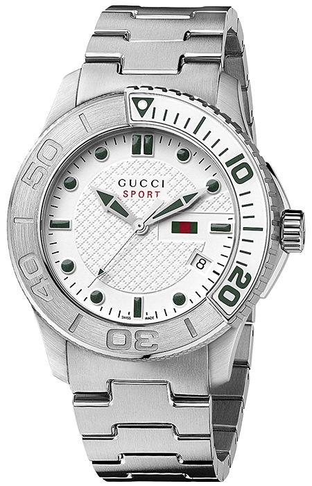 scherp Fauteuil pot Gucci G-Timeless Sport Steel Bracelet Quartz Watch YA126232