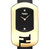 F300421011D1 Fendi Chameleon Black Dial Womens Yellow Gold Watch 18mm