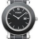 Fendi Black Ceramic Round Diamond 38 mm Watch F641110D