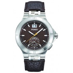 Fendi High Speed Dual Time Brown Dial Mens Watch F434122