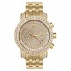 Joe Rodeo 14K Yellow Gold 12.50 ct Diamond Mens Watch GOLD1