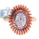 18K Rose Gold 0.20 ct Diamond Womens Openwork Flower Ring