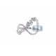 18K White Gold 1.00 ct Diamond Womens Openwork Flower Ring