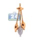 18K Yellow Gold 0.70 ct Diamond Womens Drop Pendant