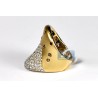 Matte 14K Yellow Gold 2.65 ct Cognac Diamond Womens Ring