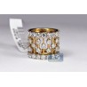 14K Yellow Gold 5.27 ct Diamond Womens Vintage Openwork Ring