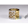 14K Yellow Gold 5.27 ct Diamond Womens Vintage Openwork Ring