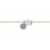 Real 10K Yellow Gold Hollow Figaro Link Mens Chain 4 mm
