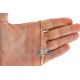 10K Yellow Gold Hollow Figaro Link Mens Chain 4 mm