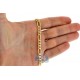 10K Yellow Gold Hollow Figaro Link Mens Chain 6 mm