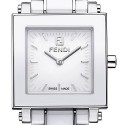 Fendi White Ceramic Square Womens 25 mm Watch F622240