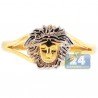 10K Yellow Gold Medusa Head Womens Ring