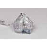 14K White Gold 2.51 ct Diamond Womens Floral Leaf Ring