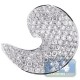 14K White Gold 1.94 ct Diamond Womens Fancy Swirl Ring