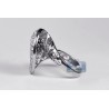 14K White Gold 1.94 ct Diamond Womens Fancy Swirl Ring
