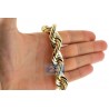 10K Yellow Gold Hollow Rope Mens Chain 16 mm 30 Inches 100 Grams