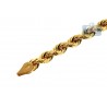 Italian 10K Yellow Gold Solid Rope Mens Chain Necklace 3.5mm