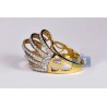 14K Yellow Gold 1.53 ct Diamond Womens Openwork Abstract Ring