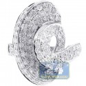 14K White Gold 1.54 ct Diamond Womens Fancy Loop Ring