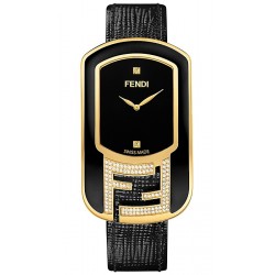 F311431011C1 Fendi Chameleon Enamel Black Womens Gold Watch 29mm