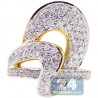 14K Yellow Gold 1.70 ct Diamond Womens Loop Ring